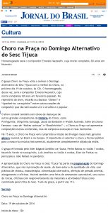 SESC Tijuca choro na praça Domingo Alternativo música ao vivo