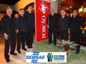 SEBRAE XVIII FORUM IBERO AMERICANO realizado no Porcão Rio's - Aterro do Flamengo música ao vivo choro na praça