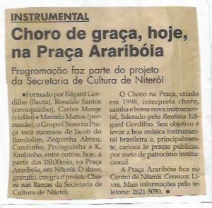 choro na praça edgard gordilho